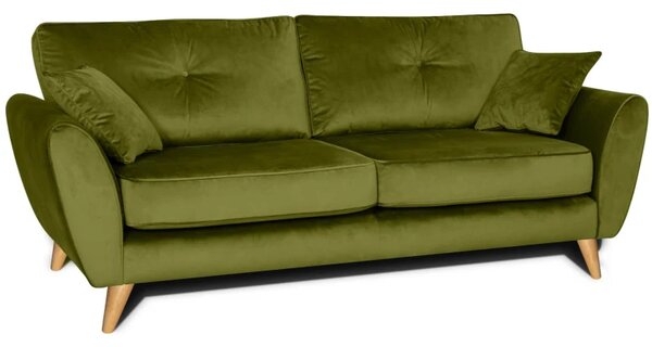 Zlutahala.cz Pohovka ISLA 3P, zelená (velvet - GREEN)
