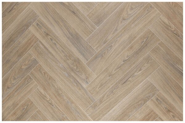 PVC podlaha Hightex Leyton 609M rybí kost, béžová hnědá