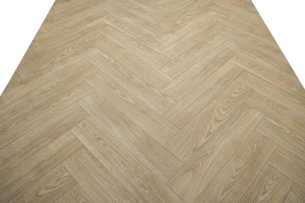 PVC podlaha Hightex Leyton 609M rybí kost, béžová hnědá
