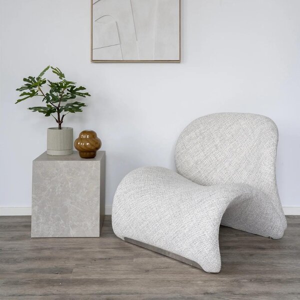 -25 % Dny MOMENTI– Nordic Living Pískově hnědé čalouněné lounge křeslo Sandra