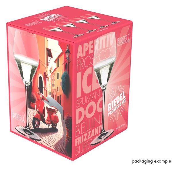 RIEDEL Prosecco sklenice 100 ml 4 ks křišťálové na Prosecco a šumivé víno 5515/85