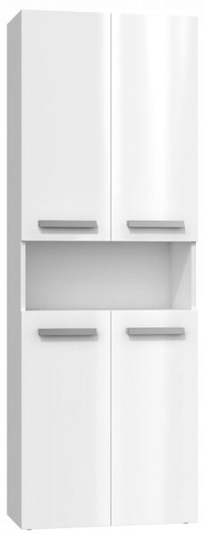 Koupelnová skříňka NEL DK 2K 60 cm - bílý lesk