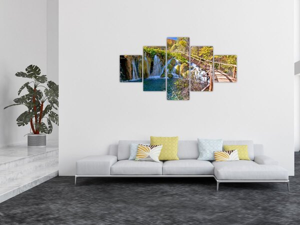 Obraz - Vstup na vodopády (125x70 cm)