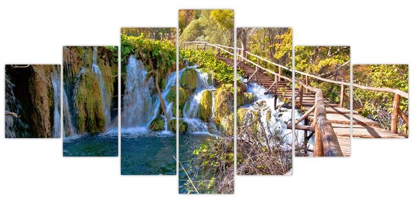 Obraz - Vstup na vodopády (210x100 cm)