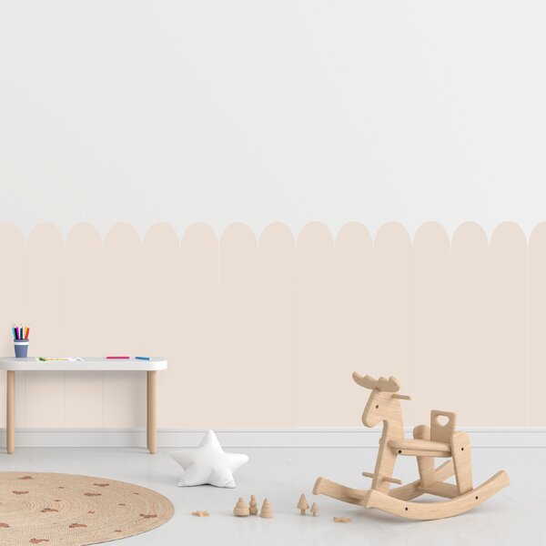 PIPPER. Textilní samolepící tapeta - Oblouk - Hnědá barva Barva: Tmavá, Velikost: 100cm
