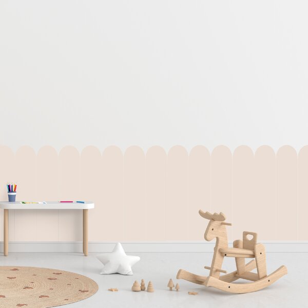 PIPPER. Textilní samolepící tapeta - Oblouk - Hnědá barva Barva: Tmavá, Velikost: 100cm
