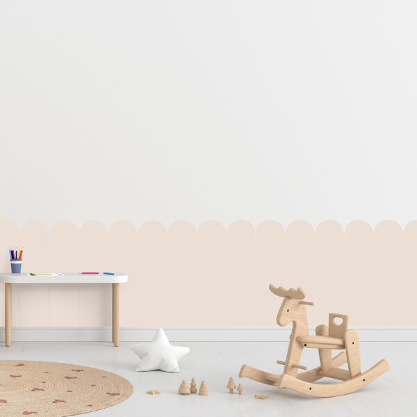 PIPPER. Textilní samolepící tapeta - Oblouk - Hnědá barva Barva: Tmavá, Velikost: 100cm