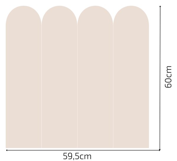 PIPPER. Textilní samolepící tapeta - Oblouk - Hnědá barva Barva: Tmavá, Velikost: 100cm