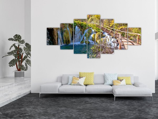 Obraz - Vstup na vodopády (210x100 cm)