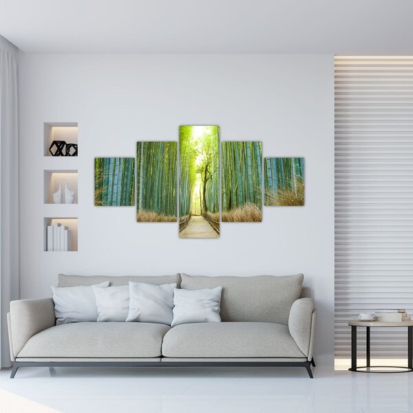 Obraz - Bambusový les (125x70 cm)