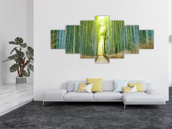 Obraz - Bambusový les (210x100 cm)