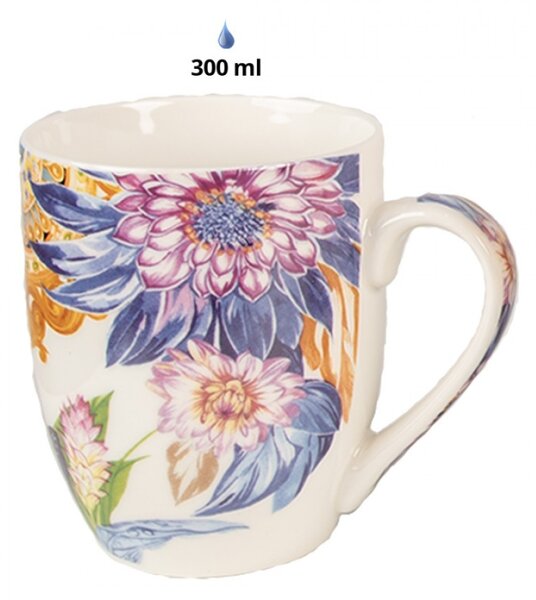 Set 4 porcelánových hrnků Tijn – 300 ml