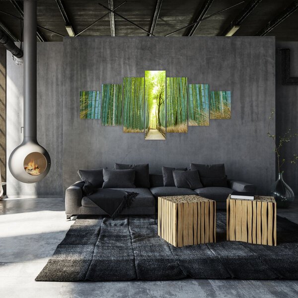 Obraz - Bambusový les (210x100 cm)