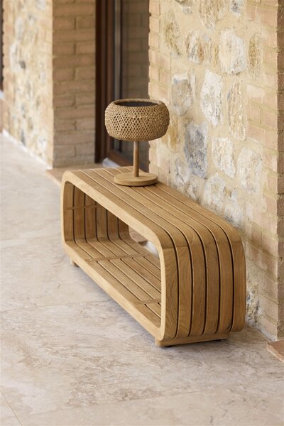 Cane-line Konferenční stolek Mellow, Cane-line, obdélníkový 120x27x37 cm, teak