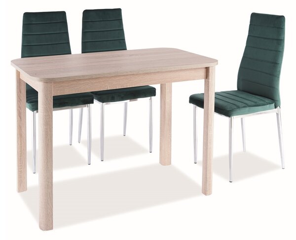 Rozkládací jídelní stůl 105-140 cm Daniel (dub sonoma + dub sonoma) (pro 4 až 6 osob)
