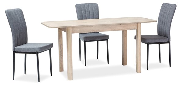 Rozkládací jídelní stůl 105-140 cm Daniel (dub sonoma + dub sonoma) (pro 4 až 6 osob)