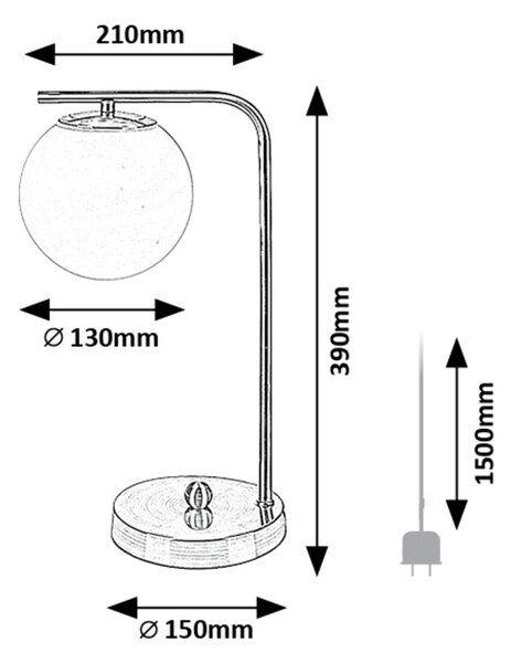Rabalux KIARA stolní lampa 74203