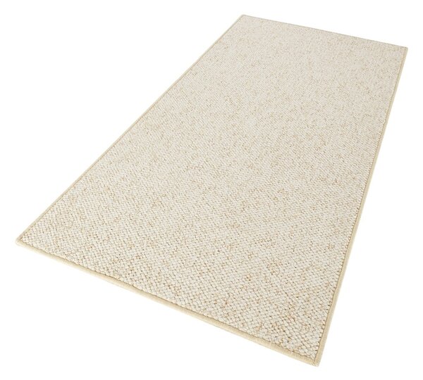 Krémový běhoun 80x300 cm Wolly – BT Carpet