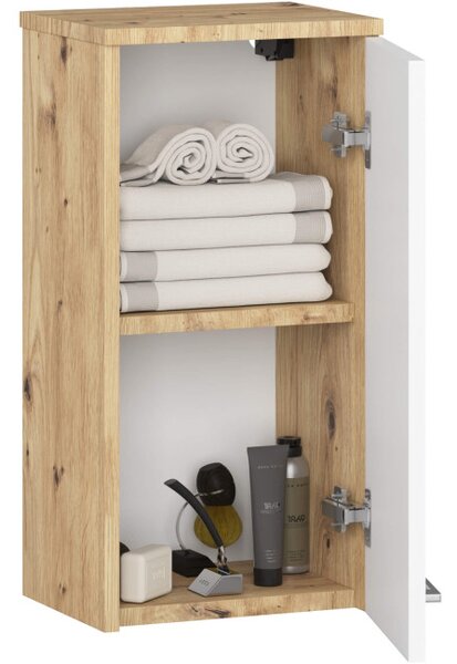 Koupelnová skříňka FIN W 30 cm 1D dub artisan / bílá