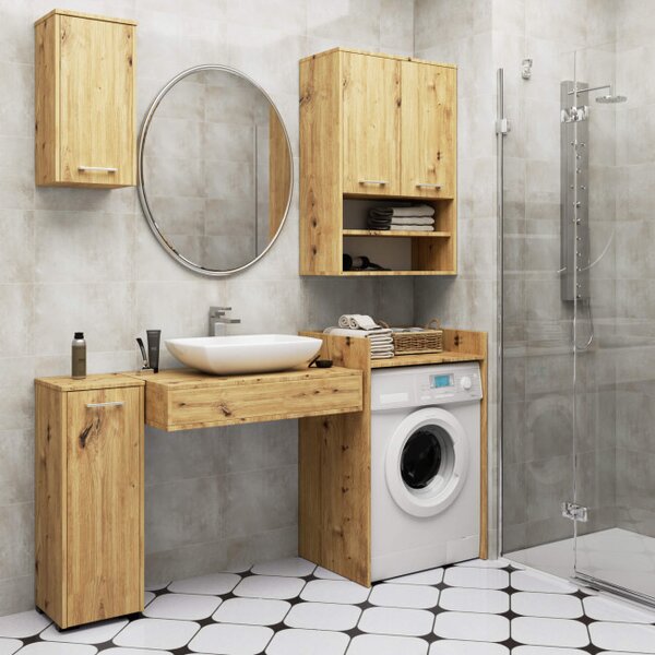 Koupelnová skříňka FIN H934 W64 2D 1P dub artisan