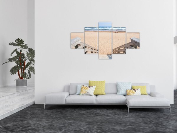 Obraz - Pláž (125x70 cm)