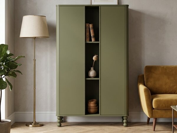 Designová vitrína DOT khaki