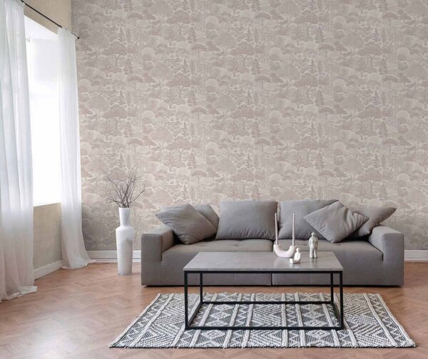 A.S. Création | Vliesová tapeta na zeď PintWalls 3 79185-2 | 0,53 x 10,05 m | krémová, šedá, fialová