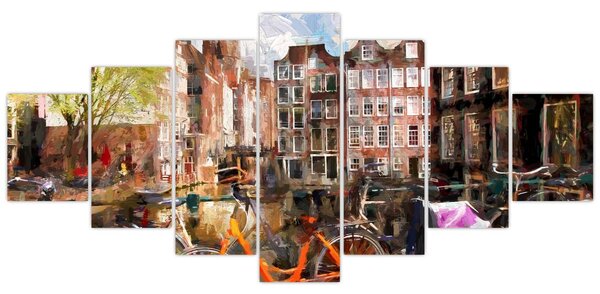 Obraz - Amsterdam (210x100 cm)