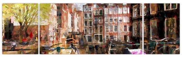 Obraz - Amsterdam (170x50 cm)