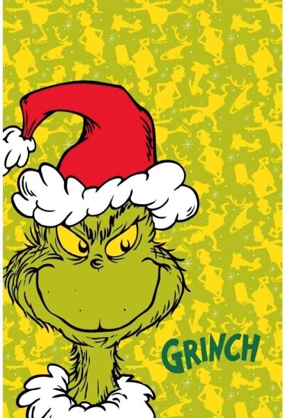 Jerry Fabrics Dětská fleecová deka Grinch 100x150 cm