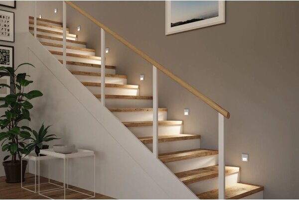 Paulmann 80000 - LED/1W Schodišťové svítidlo TSARO 230V matný chrom