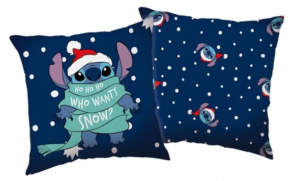 Jerry Fabrics Polštářek Stitch Snow Xmas 40x40 cm
