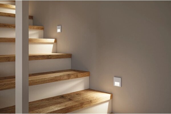 Paulmann 80000 - LED/1W Schodišťové svítidlo TSARO 230V matný chrom