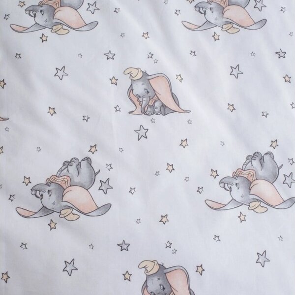 Jerry Fabrics Bavlněné povlečení do postýlky Dumbo grey 100x135, 40x60 cm