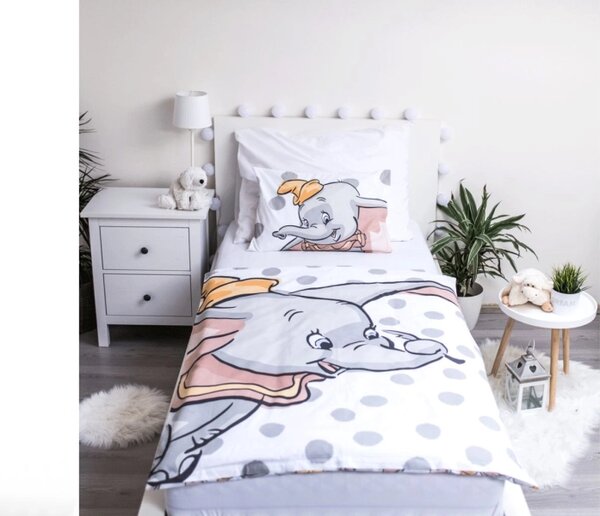 Jerry Fabrics Bavlněné povlečení do postýlky Dumbo dots baby 100x135, 40x60 cm