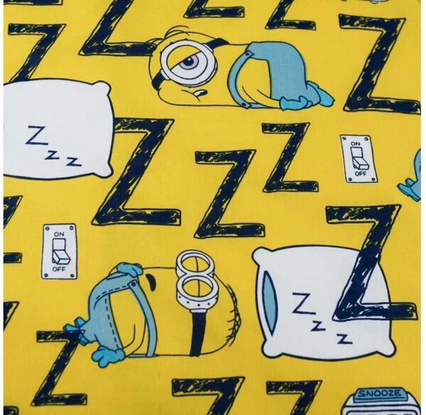 Jerry Fabrics Povlečení Mimoni Lazy Club 140x200, 70x90 cm