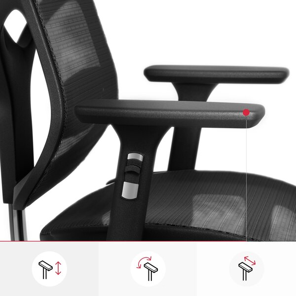 Ergonomická židle DIABLO V-BASIC: černá