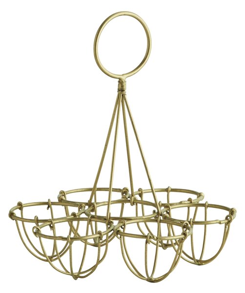 Drátěný stojan na vajíčka Antique Brass