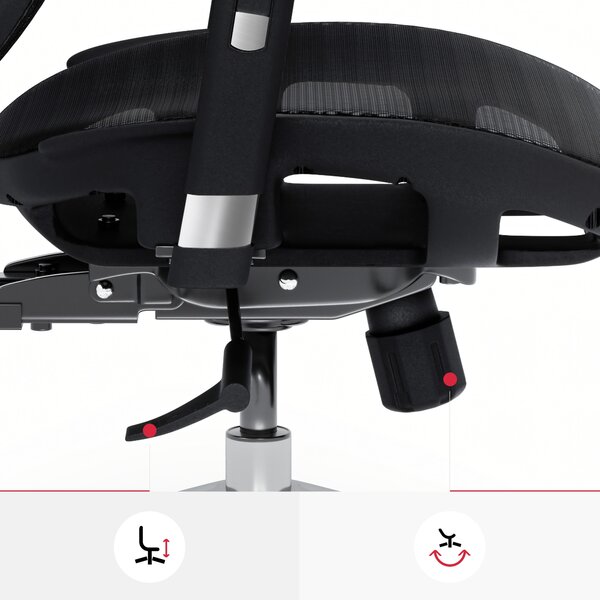 Ergonomická židle DIABLO V-BASIC: černá