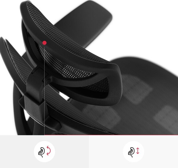 Ergonomická židle DIABLO V-BASIC: černá