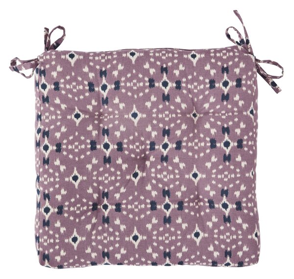 Prošívaný podsedák Dusty Lilac/White/Blue