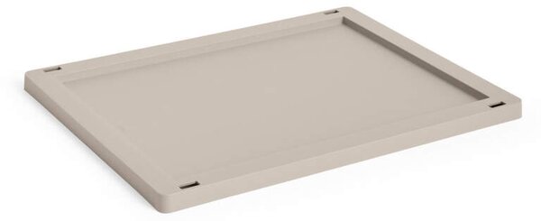 HAY Plastové víko Colour Crate Medium, warm grey