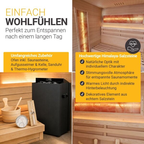 Domácí sauna pro 3 osoby 150 x 140 x 200 cm, černá