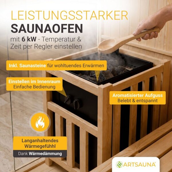 Rohová finská sauna 150x150 cm 6 kW, LED, bezpečnostní sklo