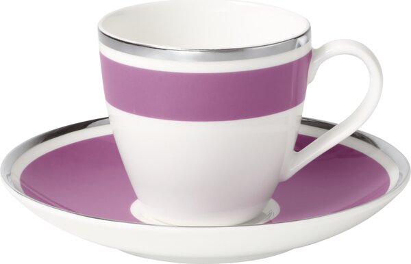 Villeroy&Boch Anmut My Colour Pink Rose espresso šálek s podšálkem