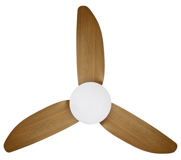 Brilagi-LED Stmívatelný stropní ventilátor LED/30W/230V 3000-6500K černá/hněd+DO