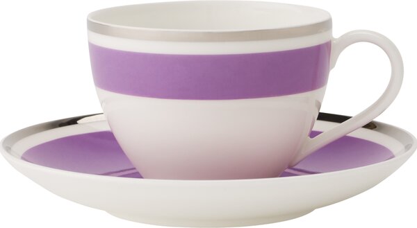 Villeroy&Boch Anmut My Colour Pink Rose kávový šálek s podšálkem