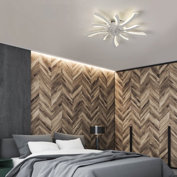 Brilagi -LED Stmívatelné svítidlo s ventilátorem LED/50W/230V 3000-6500K bílá+DO