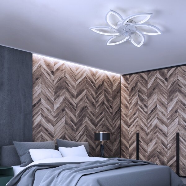 Brilagi-LED Stmívatelné svítidlo s ventilátorem LED/50W/230V 3000-6500K bílá+DO