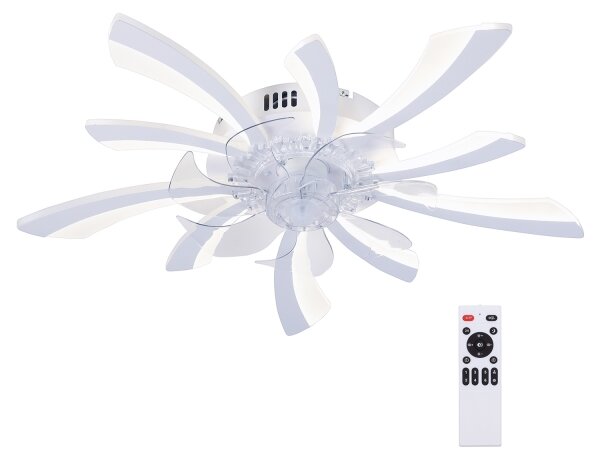 Brilagi -LED Stmívatelné svítidlo s ventilátorem LED/50W/230V 3000-6500K bílá+DO
